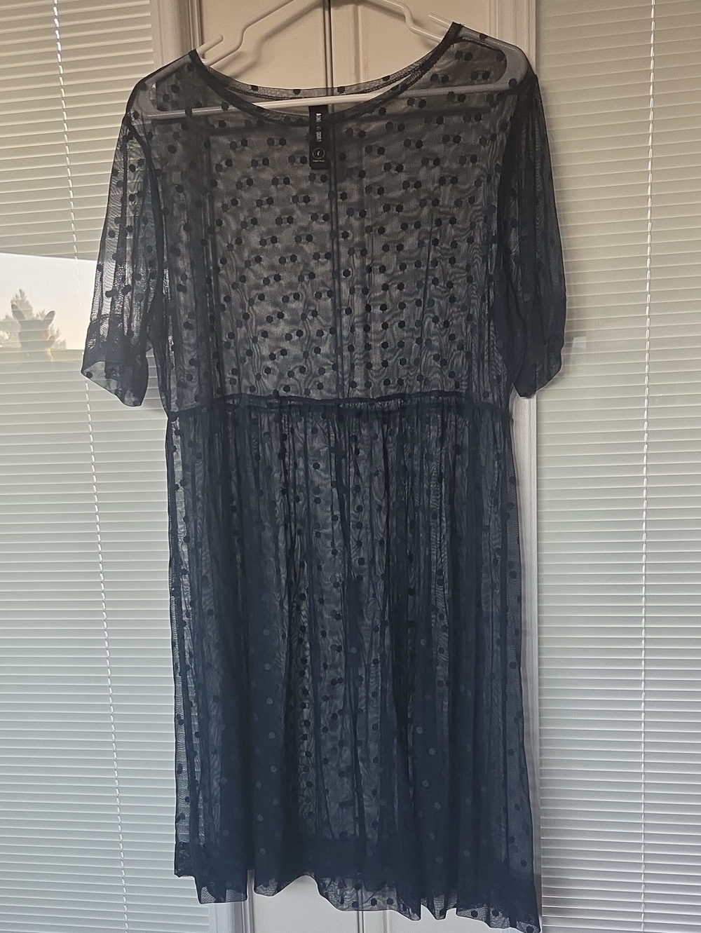 Agnes & Dora Dot Dress (NAVY)